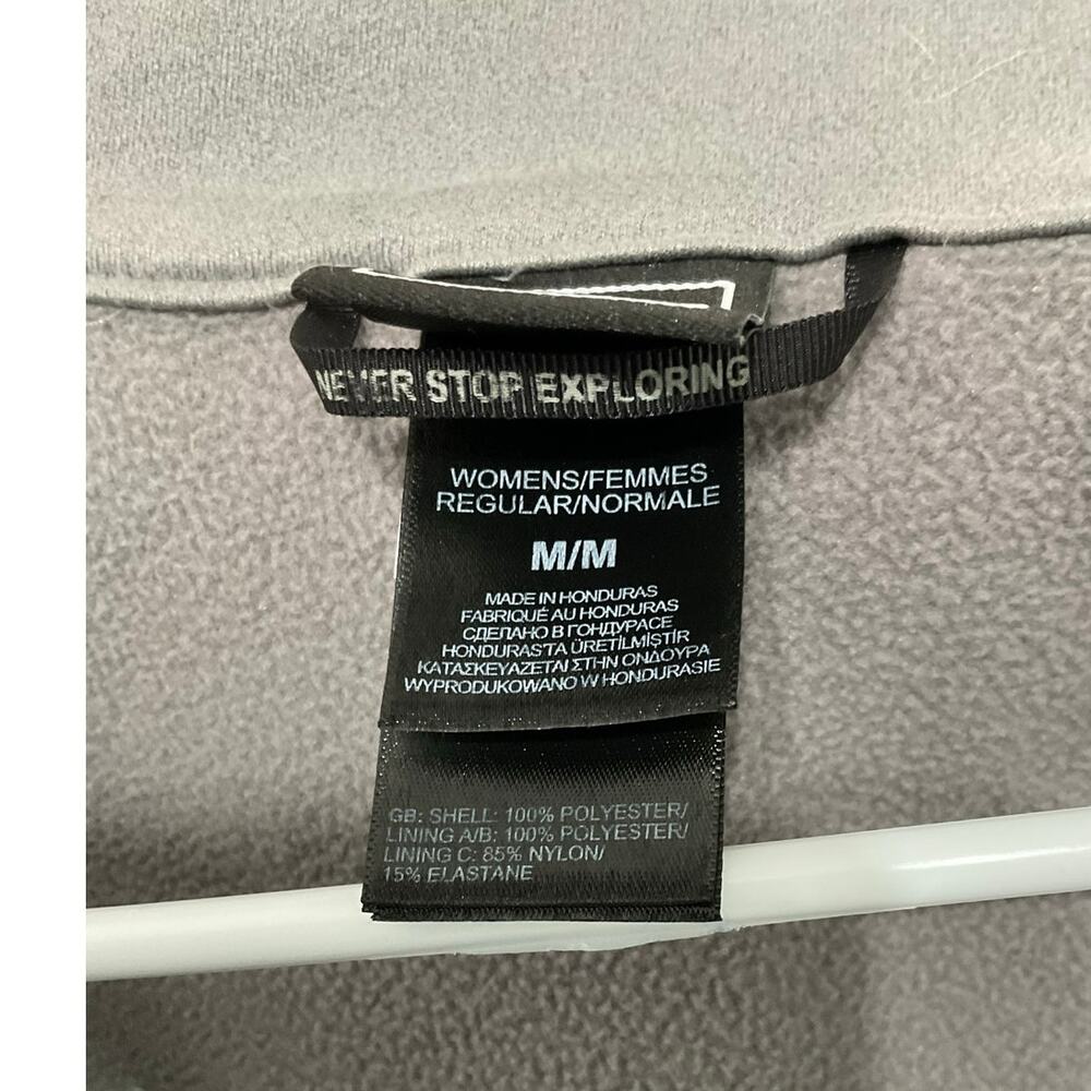 The North Face Women's Apex Bionic Jacket Windwall Size Medium Gray Fleece Lined - Picture 7 of 7